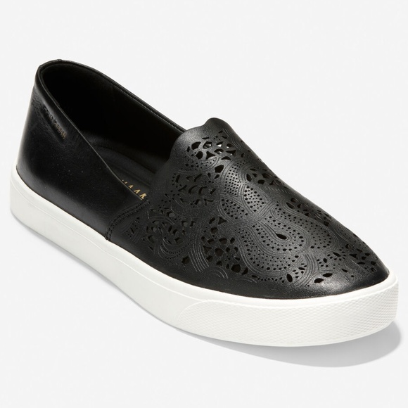 Cole Haan Shoes - Cole Haan GrandPrø Spectator Laser Black Sneakers
